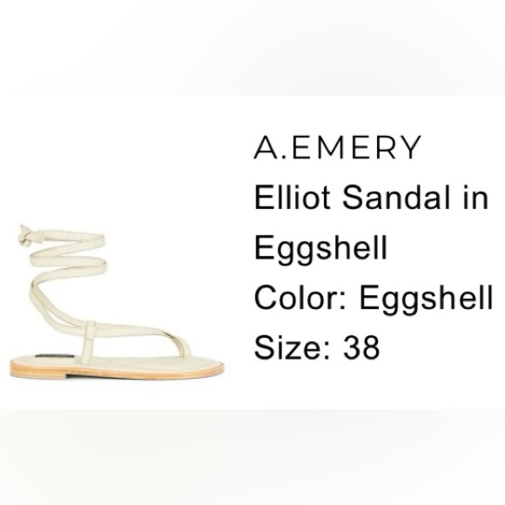 A.EMERY Elliot Sandals - Eggshell